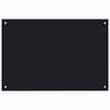 vidaXL Kitchen Backsplash Black 90x60 cm Tempered Glass