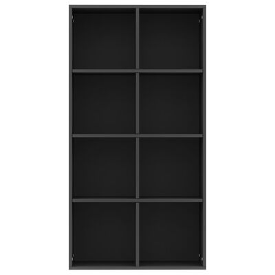 vidaXL Book Cabinet/Sideboard Black 66x30x130 cm Engineered Wood