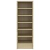 vidaXL Shoe Cabinet Sonoma Oak 31.5x35x90 cm Engineered Wood