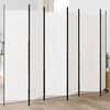 vidaXL 6-Panel Room Divider White 300x200 cm Fabric