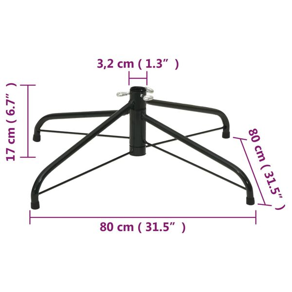 vidaXL Christmas Tree Stand 80x80x17 cm