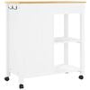 vidaXL Kitchen Trolley MONZA 84x40x90 cm Solid Wood Pine