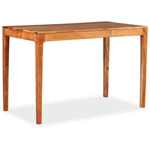 vidaXL Dining Table Solid Wood 118x60x76 cm