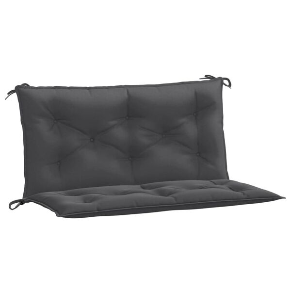 vidaXL Garden Bench Cushions 2 pcs Melange Anthracite 100x50x7 cm Fabric