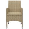 vidaXL 7 Piece Garden Dining Set Beige