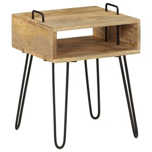 vidaXL Bedside Table Solid Mango Wood 40x34x47 cm