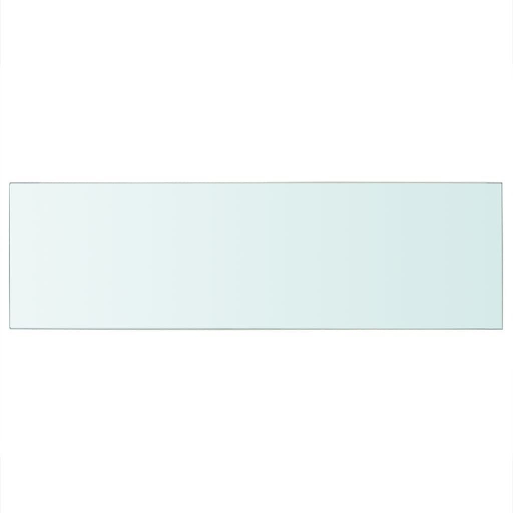 vidaXL Shelf Panel Glass Clear 80x25 cm