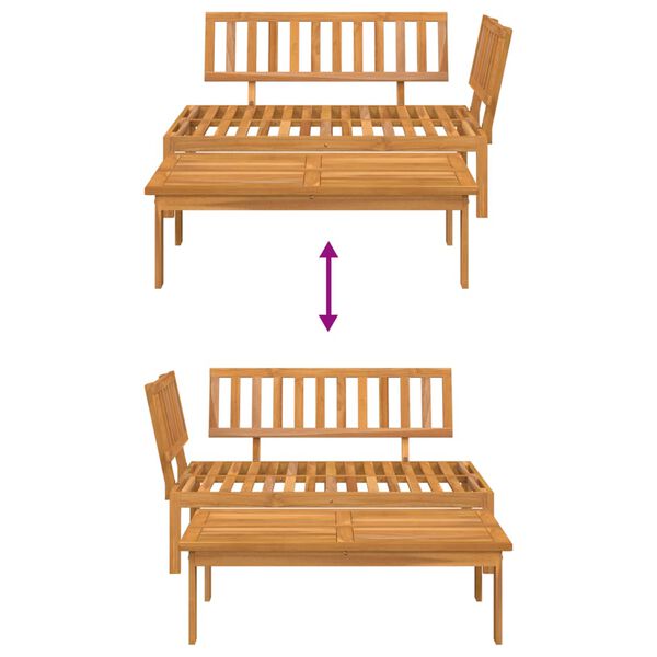 vidaXL Garden Pallet Sofa Set 2 pcs Solid Wood Acacia