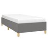 vidaXL Bed Frame without Mattress Dark Grey 100x190 cm Twin Fabric