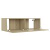 vidaXL TV Cabinet Sonoma Oak 100x30x30 cm Engineered Wood