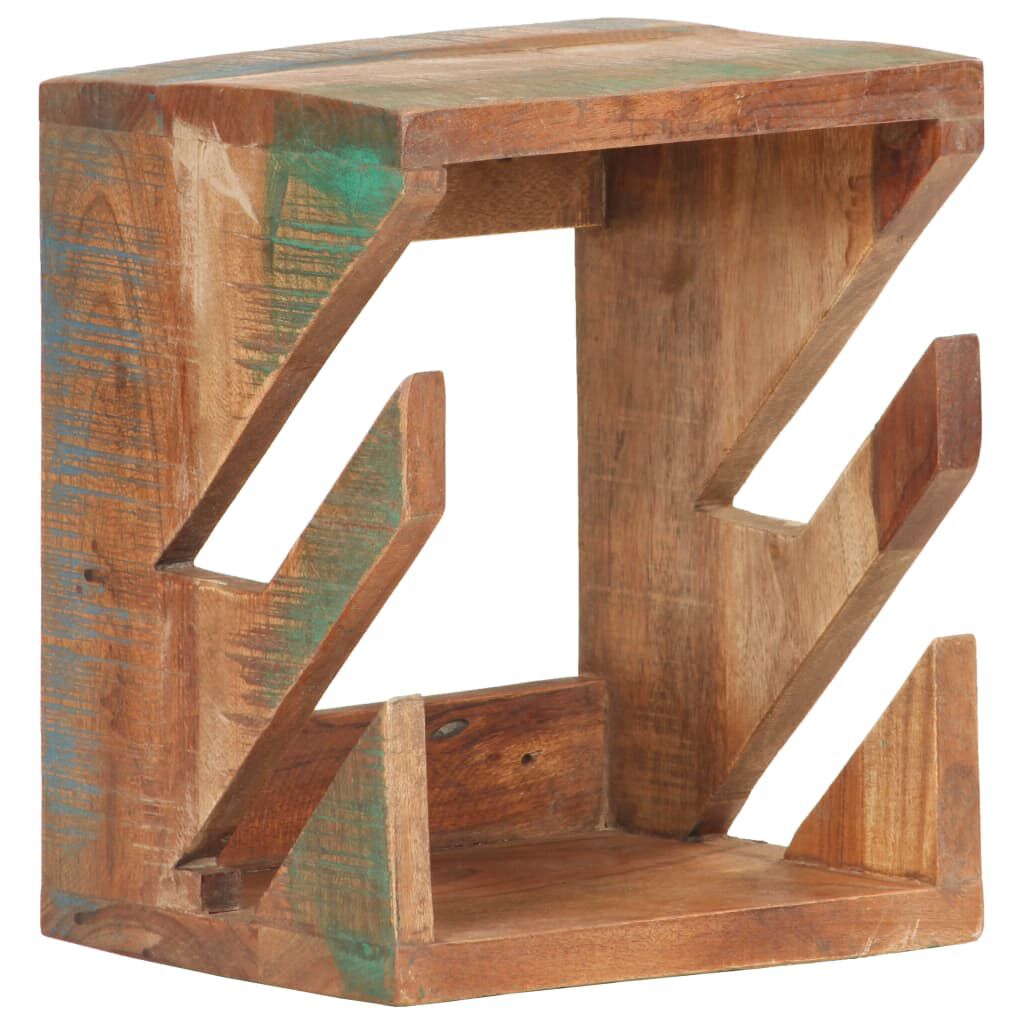 vidaXL Wall Mounted Skateboard Holder 25x20x30 cm Solid Reclaimed Wood