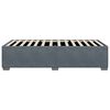 vidaXL Bed Frame without Mattress Dark Grey Twin Velvet