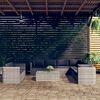 vidaXL 10 Piece Garden Lounge Set with Cushions Poly Rattan Grey