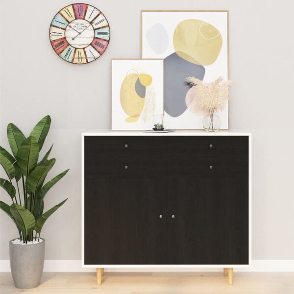 vidaXL Self-adhesive Furniture Film Dark Wood 500x90 cm PVC