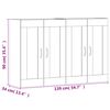 vidaXL Wall Mounted Cabinets 2 pcs White Engineered Wood