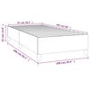 vidaXL Bed Frame without Mattress White Twin XL Faux Leather (US Only)