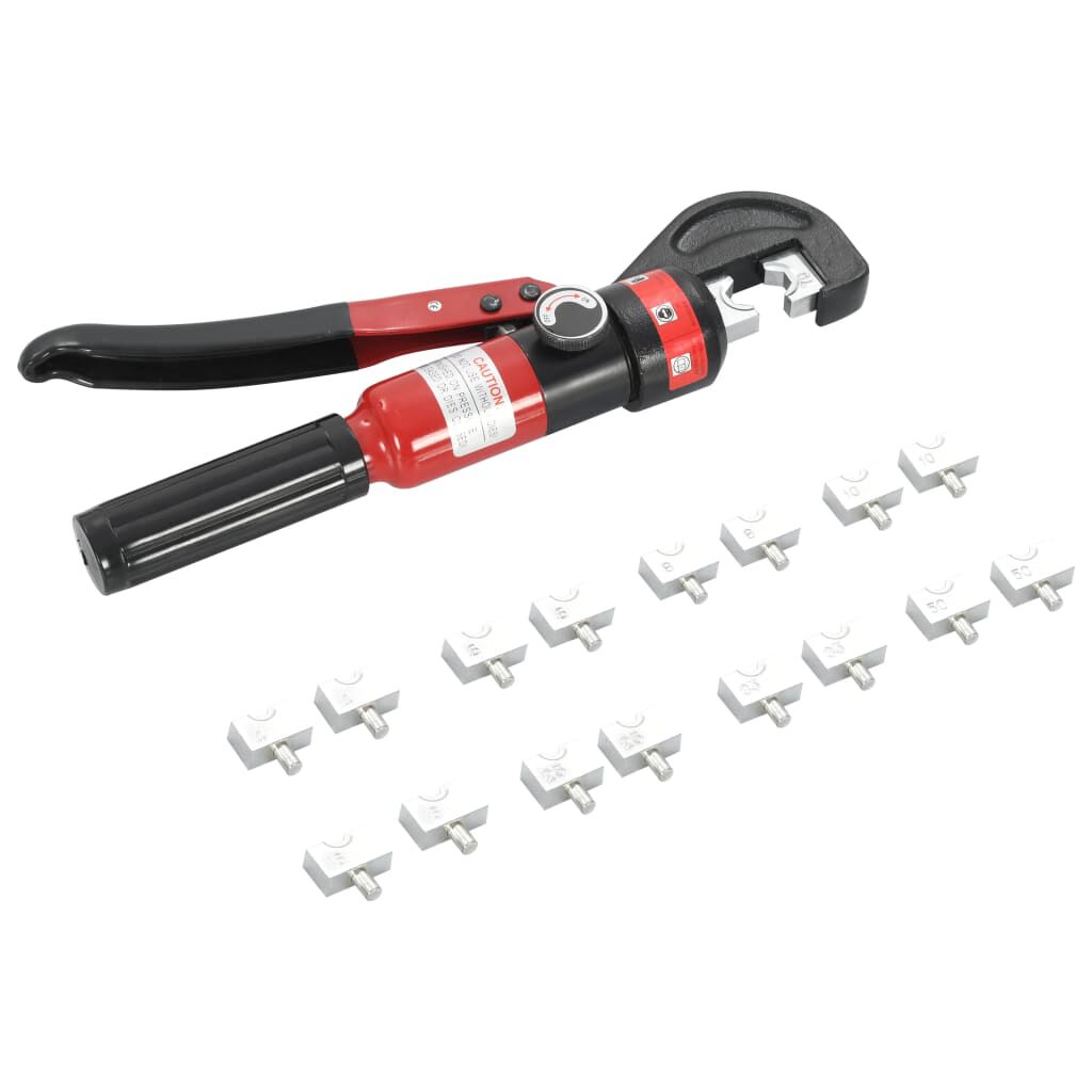 vidaXL Hydraulic Crimping Pliers 4-6-8-10-16-25-35-70 mm²