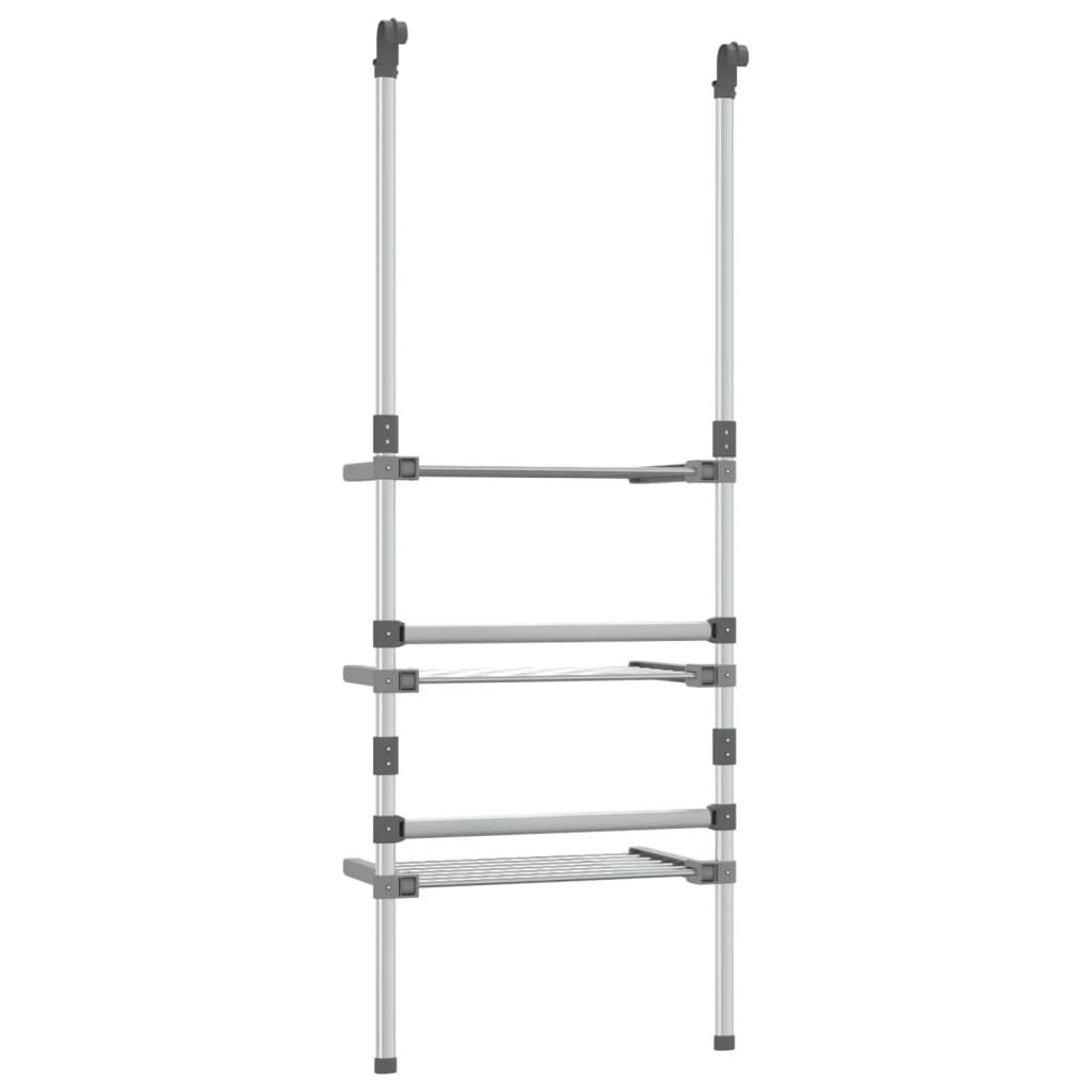 vidaXL 3-Tier Hanging Laundry Drying Rack Aluminium