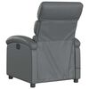 vidaXL Electric Massage Recliner Chair Grey Faux Leather