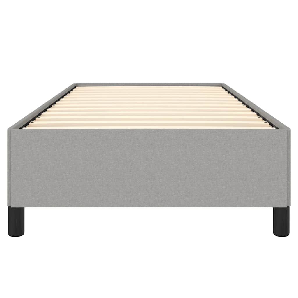 vidaXL Bed Frame without Mattress Light Grey 100x203 cm Twin XL Fabric