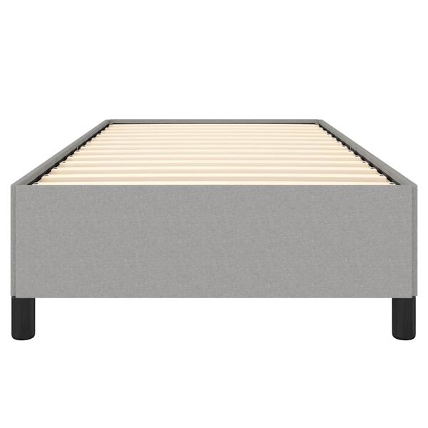 vidaXL Bed Frame without Mattress Light Grey 100x203 cm Twin XL Fabric