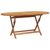 vidaXL Garden Dining Set 5 pcs Beige Solid acacia wood and poly rattan