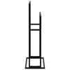 vidaXL Freestanding Towel Rack Black 48x24x78.5 cm Iron