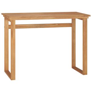 vidaXL Desk 100x45x75 cm Solid Teak Wood