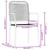 vidaXL 3 Piece Garden Dining Set Black