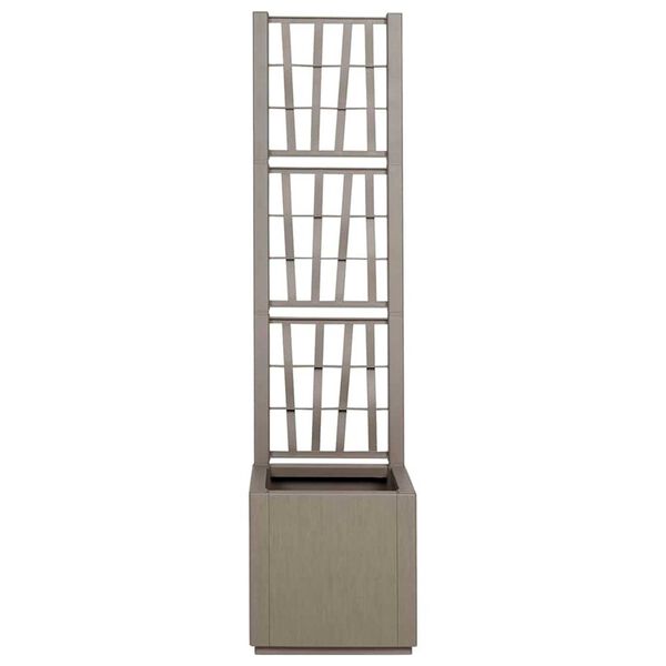 vidaXL Garden Planter Grey 36 x 36 x 140 cm Polypropylene