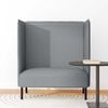 vidaXL Highback Sofa Light grey 109 x 56 x 121 cm Fabric