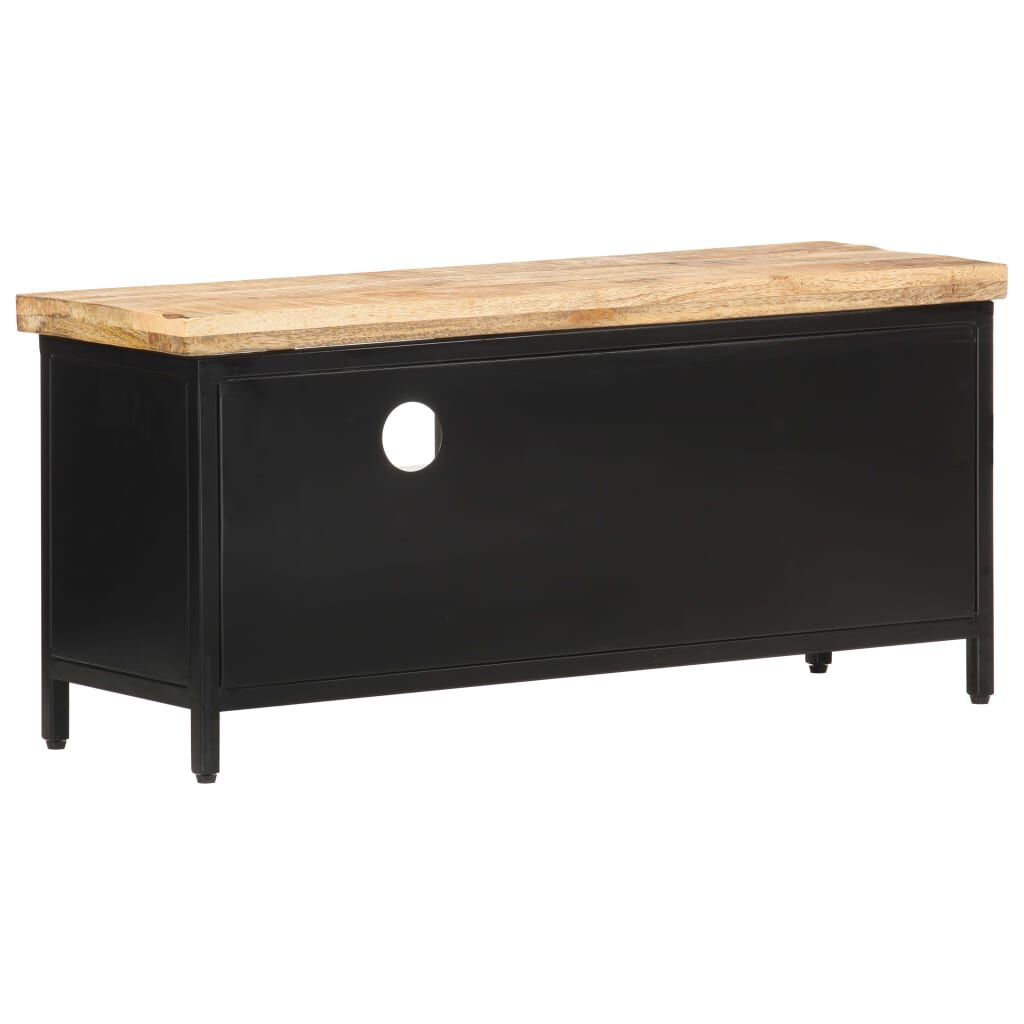vidaXL TV Cabinet 90x30x41 cm Rough Mango Wood