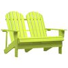 vidaXL Garden Chair | Green | Solid fir wood | 2-Seater | Durable