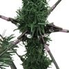 vidaXL Artificial Hinged Christmas Tree with Cones 120 cm