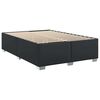 vidaXL Bed Frame without Mattress Black Queen Faux Leather