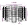 vidaXL Hexagonal Gabion Raised Bed 100x90x50 cm