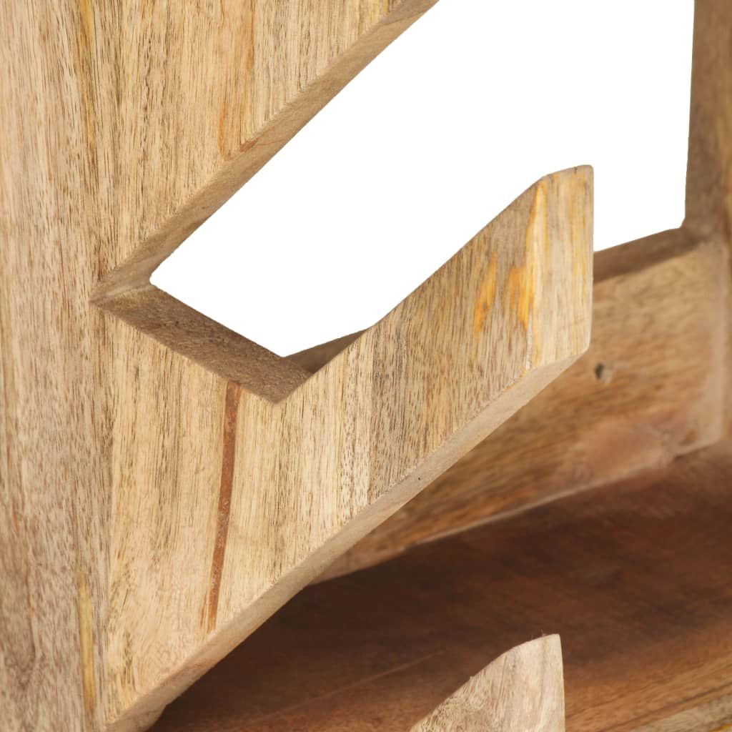 vidaXL Wall Mounted Skateboard Holder 25x20x30 cm Solid Mango Wood