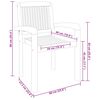 vidaXL 5 Piece Garden Dining Set Solid Wood Teak