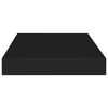 vidaXL Floating Wall Shelves 4 pcs Black 40x23x3.8 cm MDF