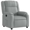 vidaXL Recliner Chair Light Grey Fabric