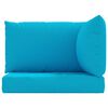 vidaXL Pallet Cushions 3 pcs Light Blue Oxford Fabric