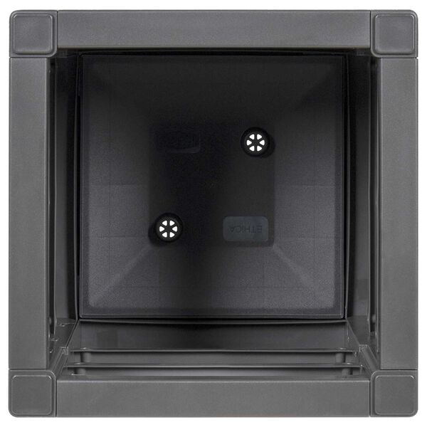 vidaXL Garden Planter in Dark Grey, 36x36x35 cm, made of PP
