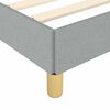 vidaXL Bed Frame without Mattress Light Grey Full Fabric