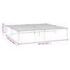 vidaXL Metal Bed Frame without Mattress Black 183x213cm