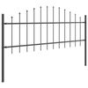 vidaXL Garden Fence 8 pcs Grey 170 x 115 cm Powder-Coated Steel