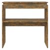 vidaXL Console Table Smoked Oak 80x30x80 cm Engineered Wood
