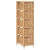 vidaXL Storage Unit with 5 Baskets 25.5x37x100 cm Water Hyacinth
