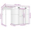 vidaXL Garden Shed with Extended Roof Light Brown 277x107x181cm Steel