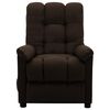 vidaXL Electric Massage Chair Dark Brown Fabric