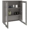 vidaXL Top for Highboard HAMAR Light Grey 85x35x100cm Solid Wood Pine